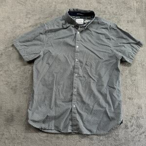 Denim & Flower Ricky Singh Short Sleeve Shirt Mens‎ Large Floral All Over Print